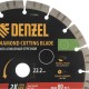 Диск алмазный отрезной DENZEL, ф230 х 22.2 мм, сегментный, сухой рез, HWD92, круг, 731040
