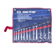 Набор комбинированных ключей, 8-22 мм, 12 предметов KING TONY 1212MR Набор комбинированных ключей, 8-22 мм, 12 предметов KING TONY 1212MR