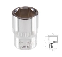 Головка торцевая стандартная шестигранная 3/8", 12 мм TOLSEN TT16312 Головка торцевая стандартная шестигранная 3/8", 12 мм TOLSEN TT16312