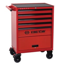 Тележка инструментальная, 5 выдвижных ящиков и отсек, "CLASSIС" KING TONY 87432-5U