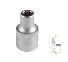 Головка торцевая стандартная шестигранная 1/2", 8 мм AFFIX AF00040008