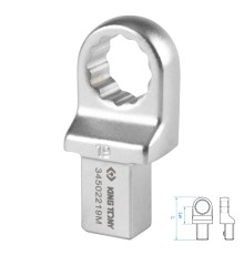 Насадка накидная серии "FIT", 19 мм, 14х18 мм KING TONY 34502219M