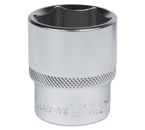 Головка торцевая стандартная шестигранная 1/2", 27 мм МАСТАК 000-40027