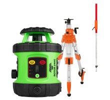 Комплект: ротационный нивелир AMO ROTOR 240G + штатив рейка приемник