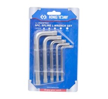 Набор Г-образных Spline, M5-M12, короткие, 5 предметов KING TONY 20505PR01