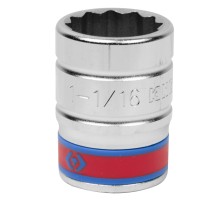 Головка торцевая стандартная двенадцатигранная 3/4", 1-1/16", дюймовая KING TONY 633034S