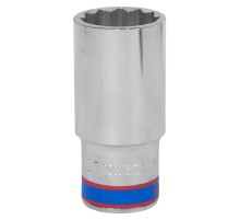 Головка торцевая глубокая двенадцатигранная 1/2", 27 мм KING TONY 423027M Головка торцевая глубокая двенадцатигранная 1/2", 27 мм KING TONY 423027M