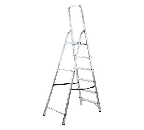 Стремянка усиленная, 6 ступеней, алюминиевая, MTX