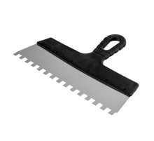 Шпатель из нержавеющей стали, 300 мм, зуб 10 х 10 мм, пластмассовая ручка Sparta