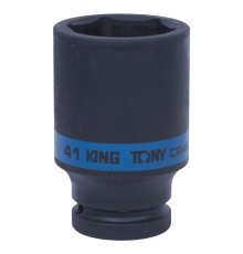 Головка торцевая ударная глубокая шестигранная 3/4", 41 мм KING TONY 643541M