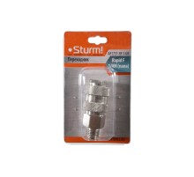 Пневмофитинг рапид (мама) на наружнюю резьбу (папа) Sturm!