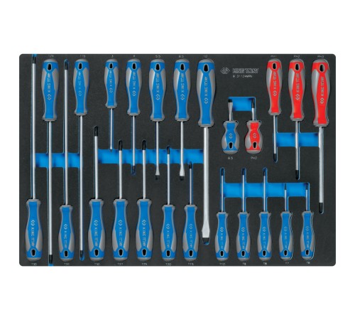 Набор отверток, ложемент, 24 предмета KING TONY 9-31124MRV