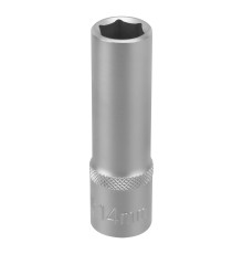 Головка торцевая удлиненная, 14 мм, шестигранная, CrV, под квадрат 1/2 Stels