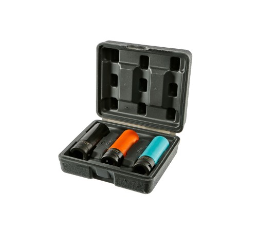 Набор головок, 1/2&ampquot, 3 шт, пластиковый кейс, CrV Sturm!