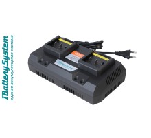 SBC1822 зарядное устройство Sturm! 1BatterySystem 18 В, 2 x 4 А для двух батарей
