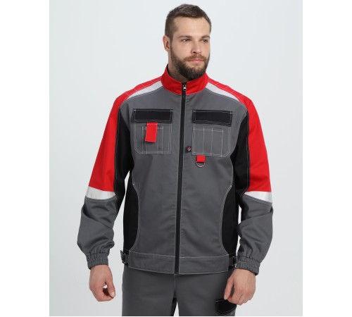 Костюм Формула-1 CH МВО (тк.Смесовая,240) брюки, серый/черный/красный