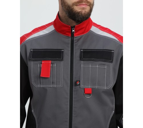 Костюм Формула-1 CH МВО (тк.Смесовая,240) брюки, серый/черный/красный