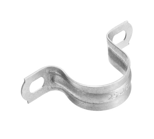 Скоба металлическая двухлапковая, 25 мм, 100 шт Сибртех