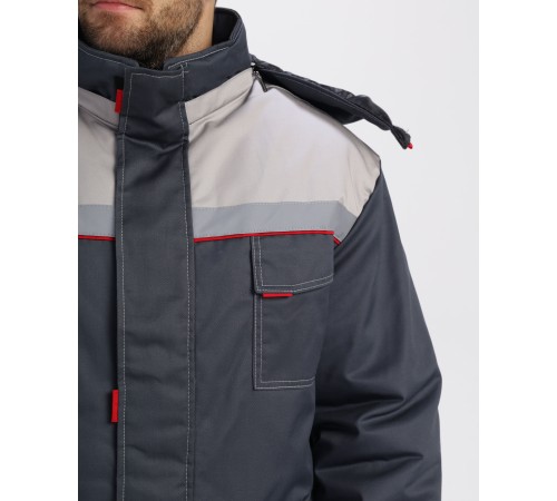 Костюм зимний Флофт-1 IMP (тк.Смесовая,240) брюки, т.серый/св.серый