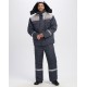 Костюм зимний Флофт-1 IMP (тк.Смесовая,240) брюки, т.серый/св.серый