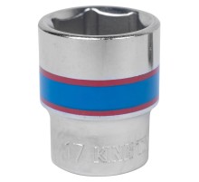 Головка торцевая стандартная шестигранная 3/8", 17 мм KING TONY 333517M