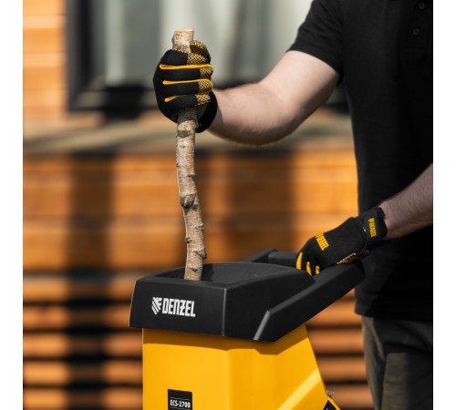 Измельчитель садовый электрический ECS-2700, 2700 Вт, 40 мм Denzel