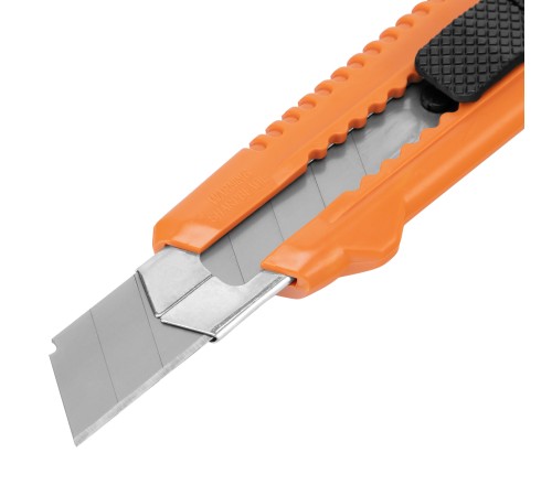 Нож, 18 мм, выдвижное лезвие, металлическая направляющая Sparta