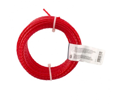 Леска для триммера квадратная витая, 2.4 мм х 10 м, Сибртех