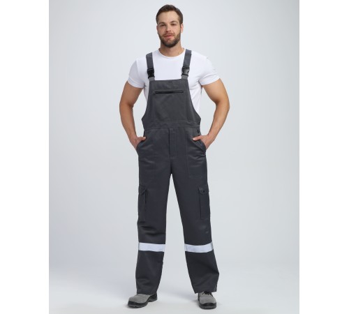 Костюм Титан СОП с капюшоном (тк.Смесовая,210) п/к, т.серый/св.серый