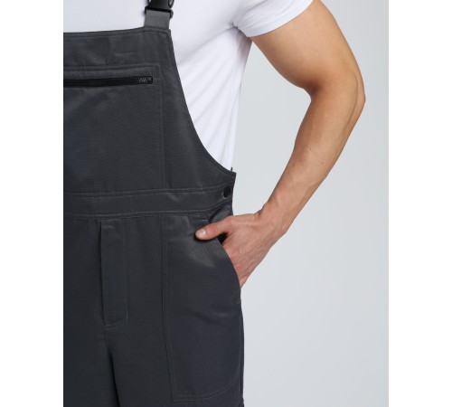 Костюм Титан СОП с капюшоном (тк.Смесовая,210) п/к, т.серый/св.серый