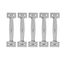 Ручка-скоба РС-120 цельнотянутая, цинк, 5 шт, (Металлист)