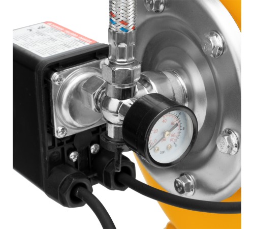 Насосная станция PSL1100X, 1100 Вт, 3600 л/ч, ресивер 50 л, подъем 45 м, нержавейка Denzel Насосная станция PSL1100X, 1100 Вт, 3600 л/ч, ресивер 50 л, подъем 45 м, нержавейка Denzel