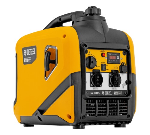Генератор инверторный GS-3000iS, 3,0 кВт, 230 В, закрытый корпус, ручной старт DENZEL