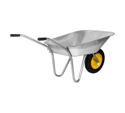 Тачка садовая, грузоподъемность 90 кг, оцинк. рама, объем 65 л// Сибртех