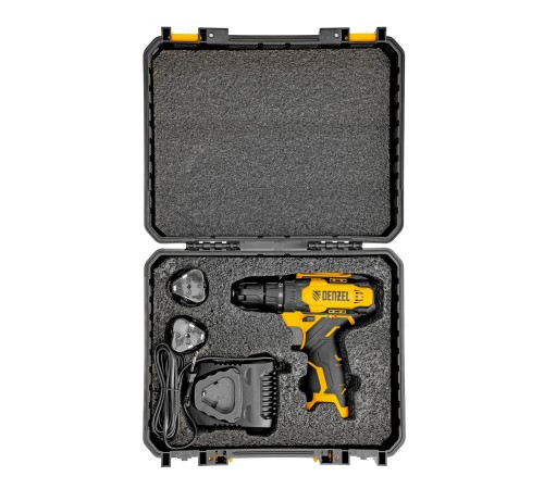 Дрель-шуруповерт аккумуляторная CDQ-12, Li-Ion, 12 В Denzel