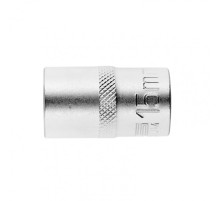 Головка торцевая, 15 мм, двенадцатигранная, CrV, под квадрат 1/2, хромированная Stels
