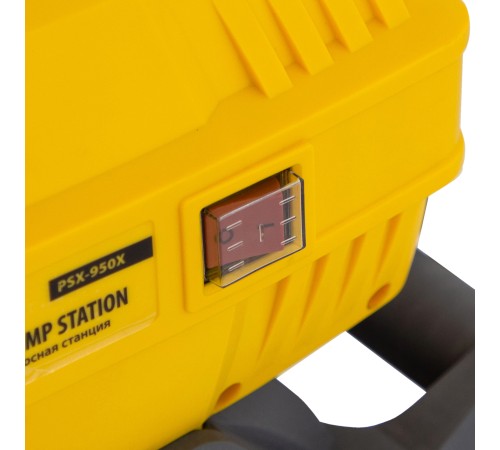 Насосная станция PSХ950X, Х-Pro, 950 Вт, 3300 л/ч, ресивер 24 л, подъем 38 м, нержавейка Denzel