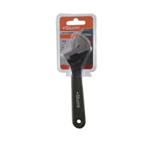 Разводной ключ, 150 мм, зев 20мм, обливная ПВХ рукоятка, Sturm!