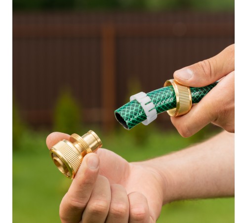 Муфта ремонтная для шланга, 3/4, латунная Palisad