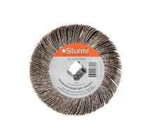 Щетка Шкурка Р60,d=115 мм,удал.ржавчины и царапин,шлиф. И придание текстуры,Sturm!
