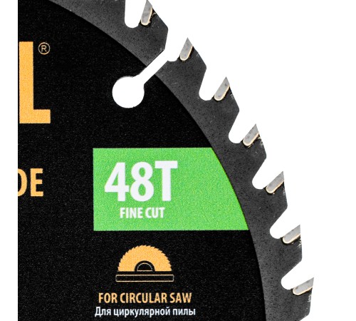 Пильный диск по дереву ф165 х 20 мм, 48 зубьев Denzel