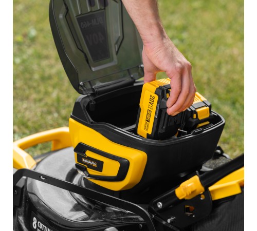 Газонокосилка аккумуляторная бесщет. DLM-460, 460 мм, травосб. 65 л., Li-Ion, 40 В Denzel