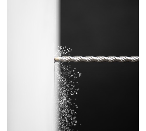 Бур по бетону, двойная спираль, три пылеотводящие кромки, 8 x 260 мм DENZEL