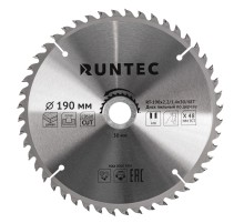 RUNTEC RT-190x2.2/1.4x30/48T Диск пильный по дереву RUNTEC (190х30 мм 48T)