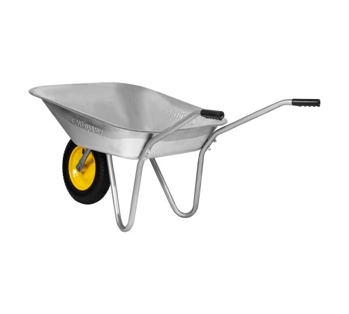 Тачка садовая, грузоподъемность 90 кг, оцинк. рама, объем 65 л// Сибртех