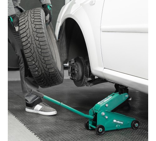 Домкрат гидравлический подкатной, 2,5 т, 148-387 мм Сибртех