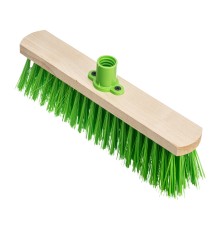 Щетка деревянная для подметания пола, 280 мм, 5 рядов, прямая тулейка с резьбой, без черенка Сибртех
