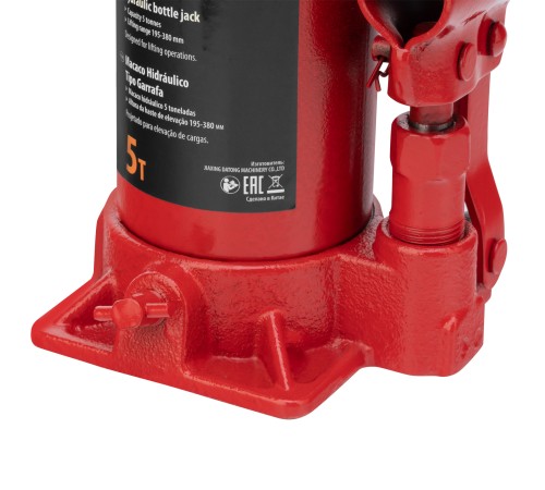 Домкрат гидравлический бутылочный, 5 т, h подъема 195-380 мм Sparta
