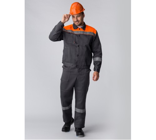 Костюм Легион-1 СОП IMP (тк.Смесовая,210) брюки, т.серый/оранжевый Костюм Легион-1 СОП IMP (тк.Смесовая,210) брюки, т.серый/оранжевый