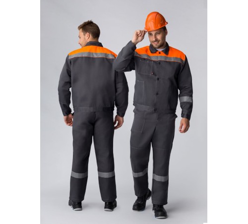 Костюм Легион-1 СОП IMP (тк.Смесовая,210) брюки, т.серый/оранжевый Костюм Легион-1 СОП IMP (тк.Смесовая,210) брюки, т.серый/оранжевый